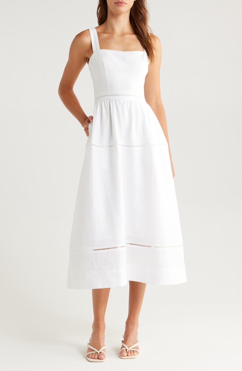 Everett Sleeveless Linen Mid Dress