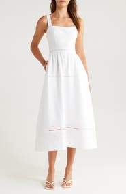 Reformation Everett Linen Midi Sundress