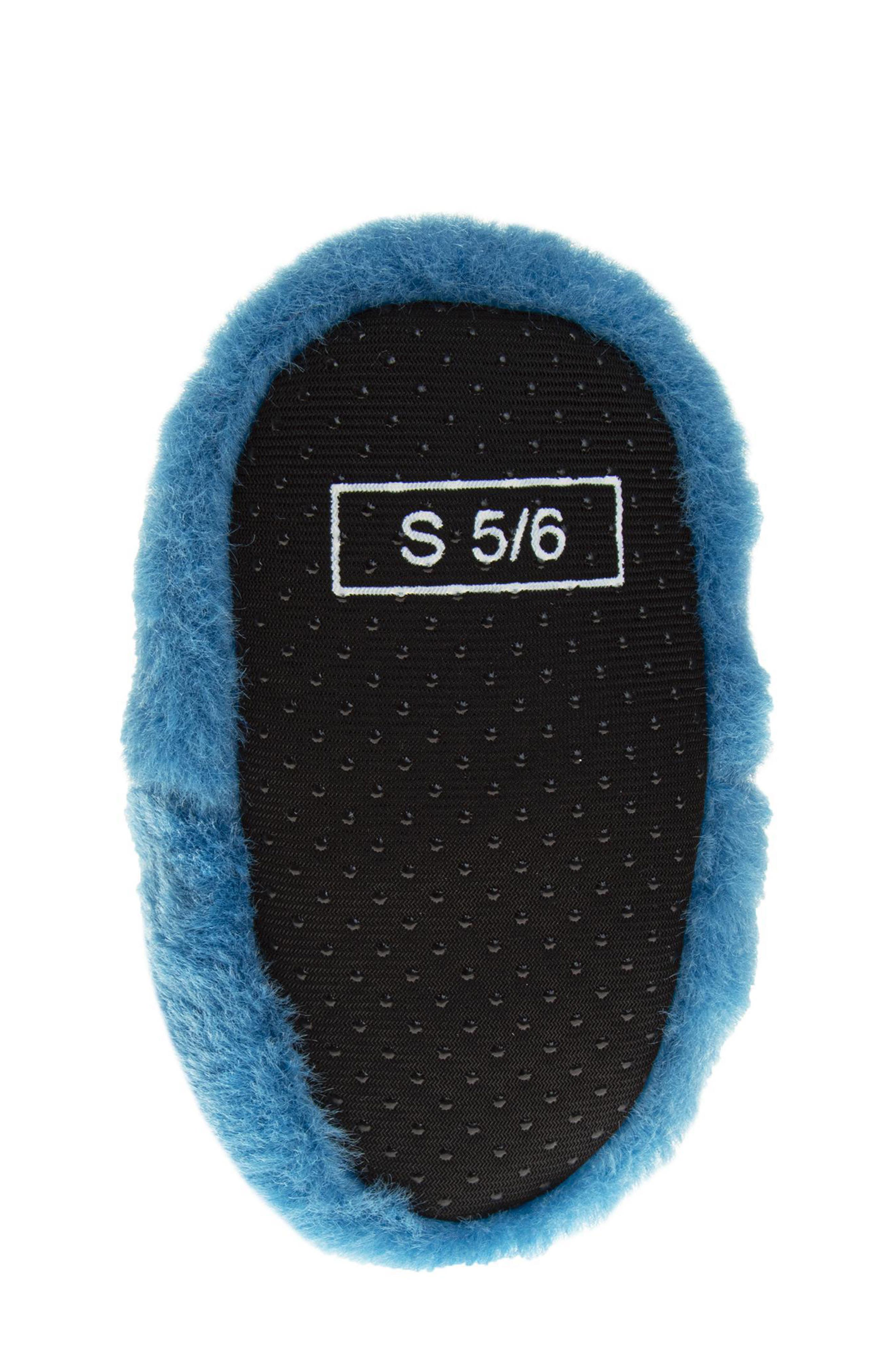 Kids' Sesame Street® Curious Cookie Monster Slipper, Alternate, color, BLUE