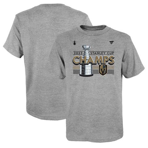 Preschool Fanatics Branded  Heather Gray Vegas Golden Knights 2023 Stanley Cup Champions Locker Room T-Shirt