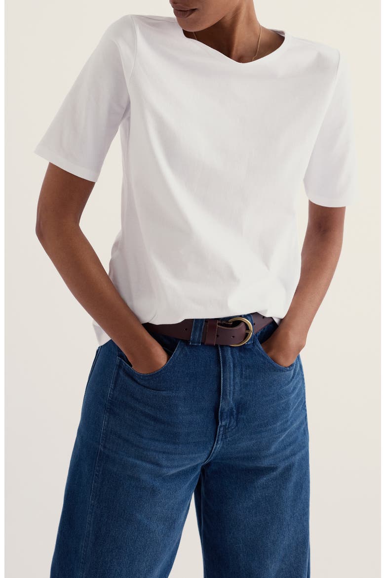 Poisson Organic Cotton T-Shirt, Main, color, SALT