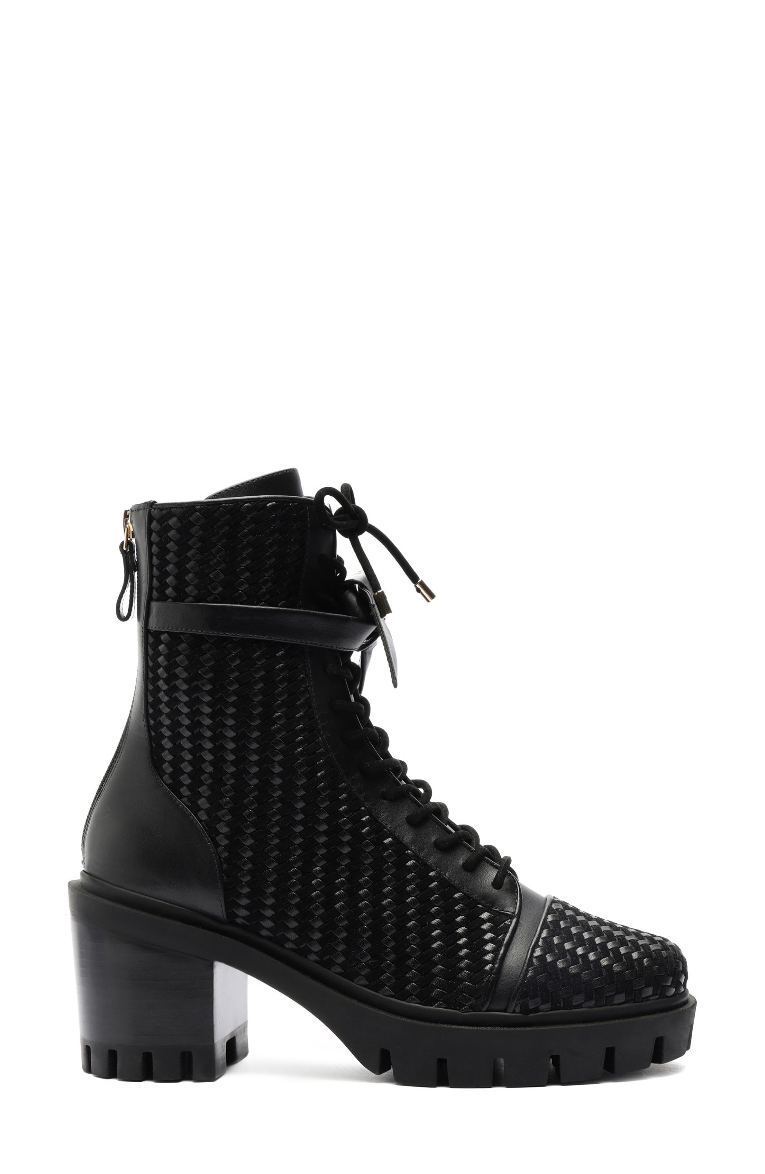 Alexandre Birman Tresse Combat Boot, Alternate, color, 