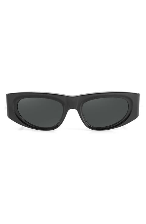Valentina 55mm Polarized Oval Sunglasses