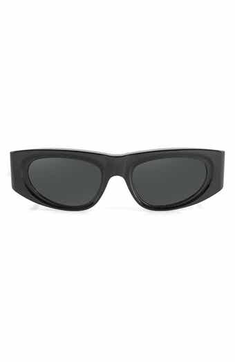 AQS Valentina 55mm Polarized Oval Sunglasses