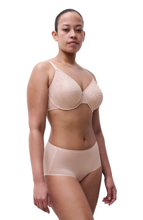 Chantelle Lingerie Magique Underwire Back Smoothing Minimizer Bra In Pink