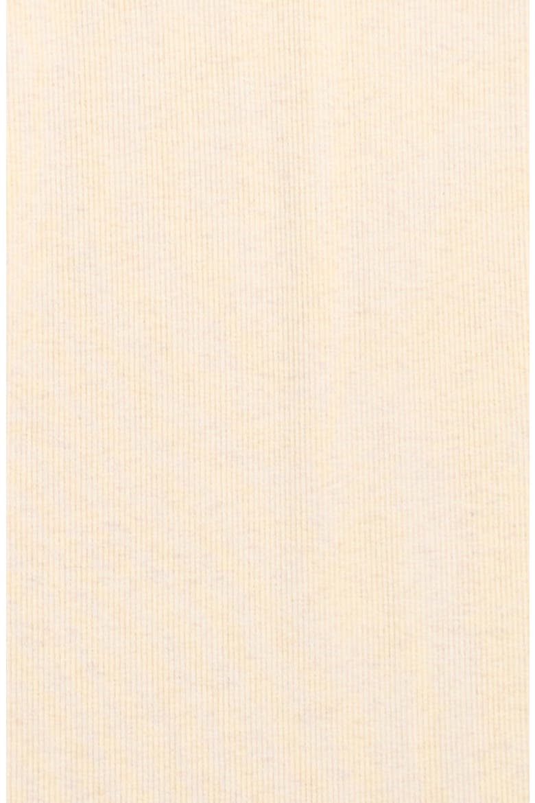 Rib Knotted Organic Cotton Blend Gown & Hat Set, Alternate, color, OATMEAL