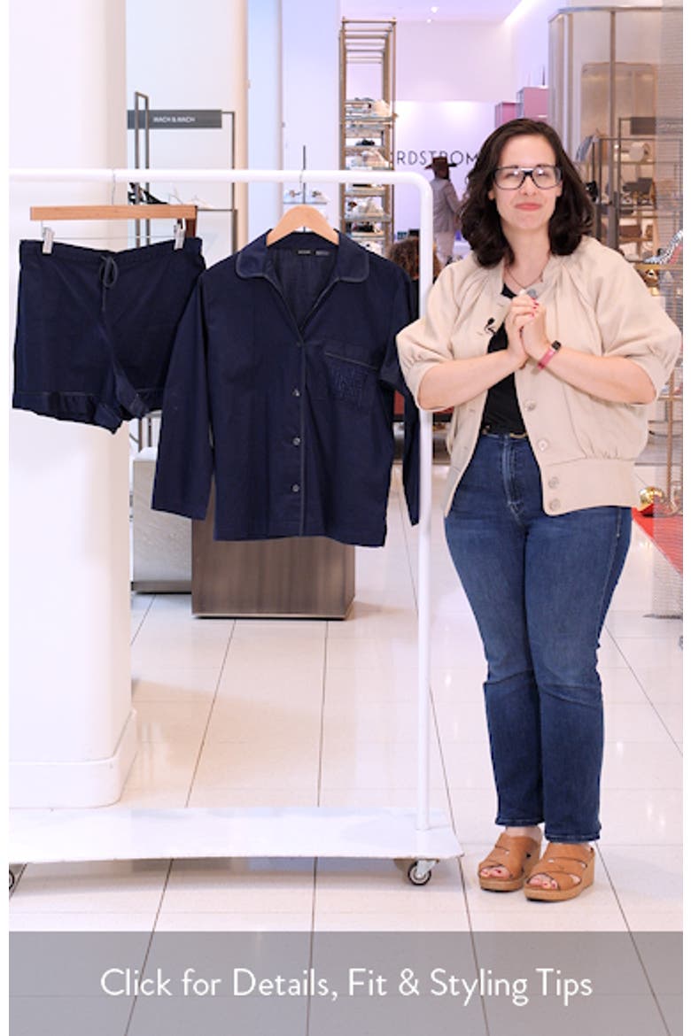 Embroidered Cotton Sateen Pajamas video