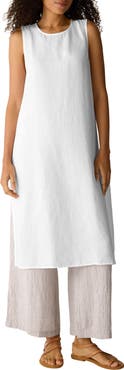 Eileen Fisher Longline Organic Linen Tunic