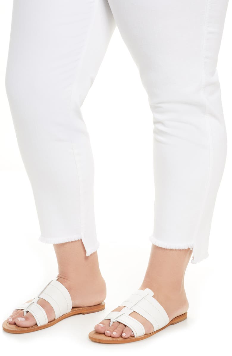 Lafayette 148 New York Mercer Step Hem Jeans, Alternate, color, 