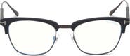 TOM FORD 52mm Geometric Blue Light Blocking Optical Glasses