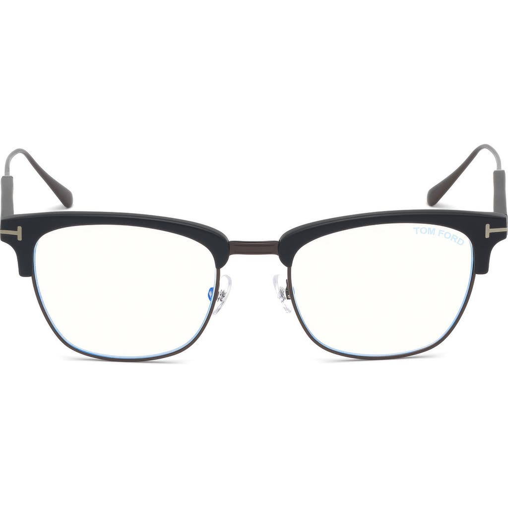 Tom Ford 52mm Geometric Blue Light Blocking Optical Glasses