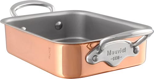 Mauviel M'minis Copper Rectangular Roasting Pan, 7.1 X 5.5 Inch In Brown