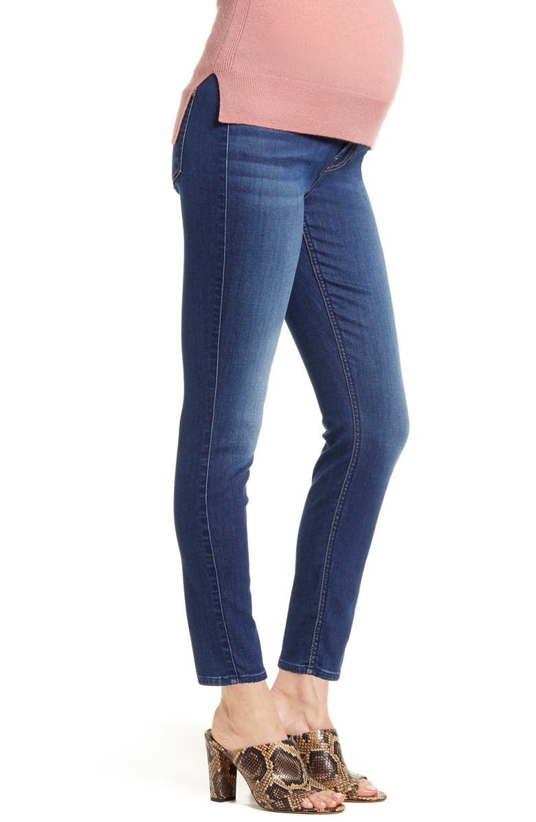 7 For All Mankind <sup>®</sup> b(air) Ankle Skinny Maternity Jeans, Alternate, color, 