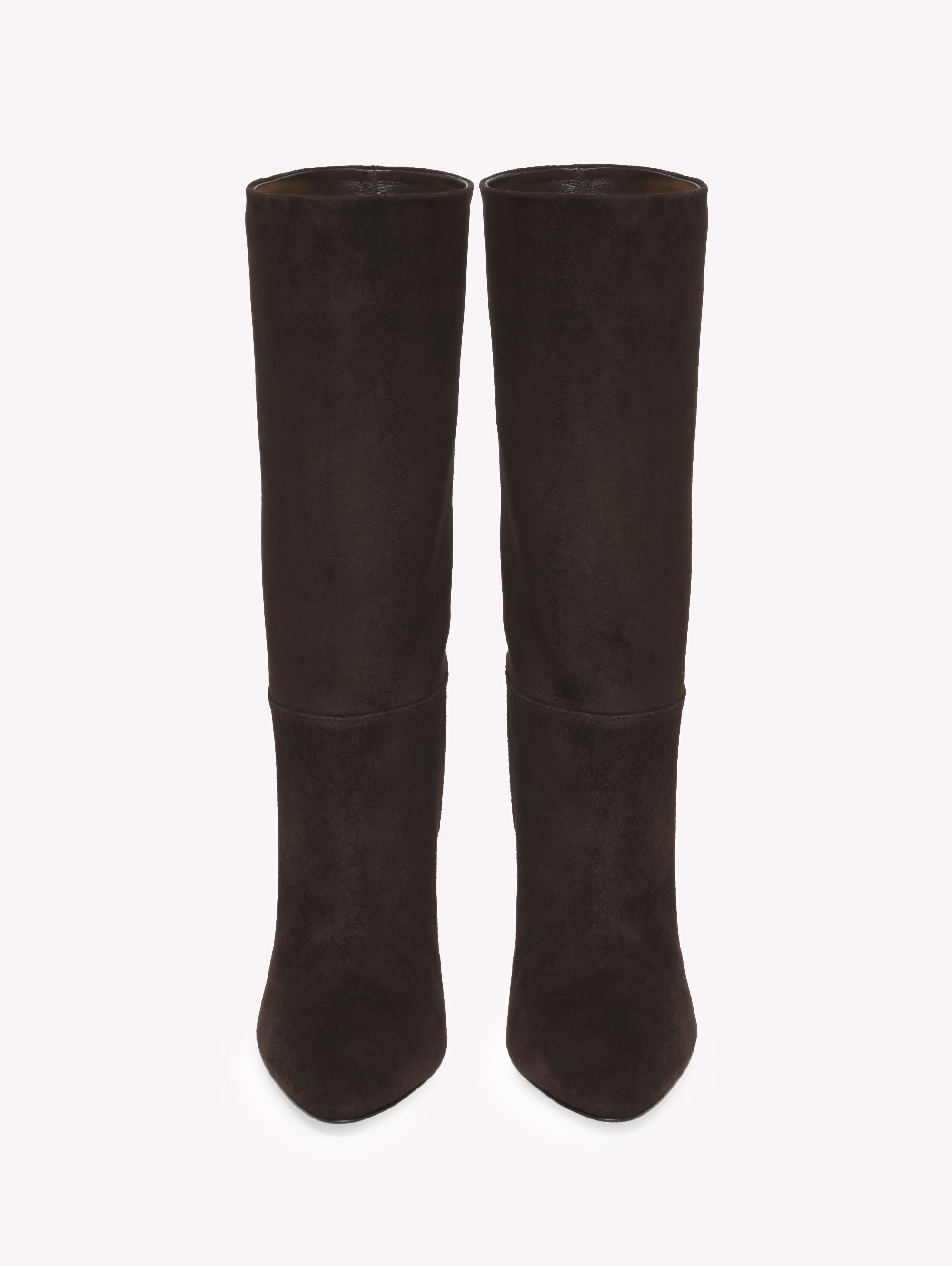 Elise Booties, Alternate, color, Moka Brown Suede