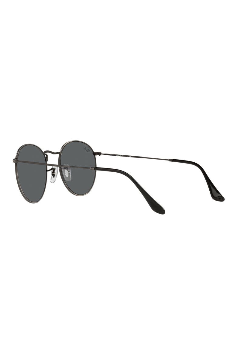 Icons 53mm Retro Sunglasses, Alternate, color, ANTIQUE GUNMETAL/ DARK GREY