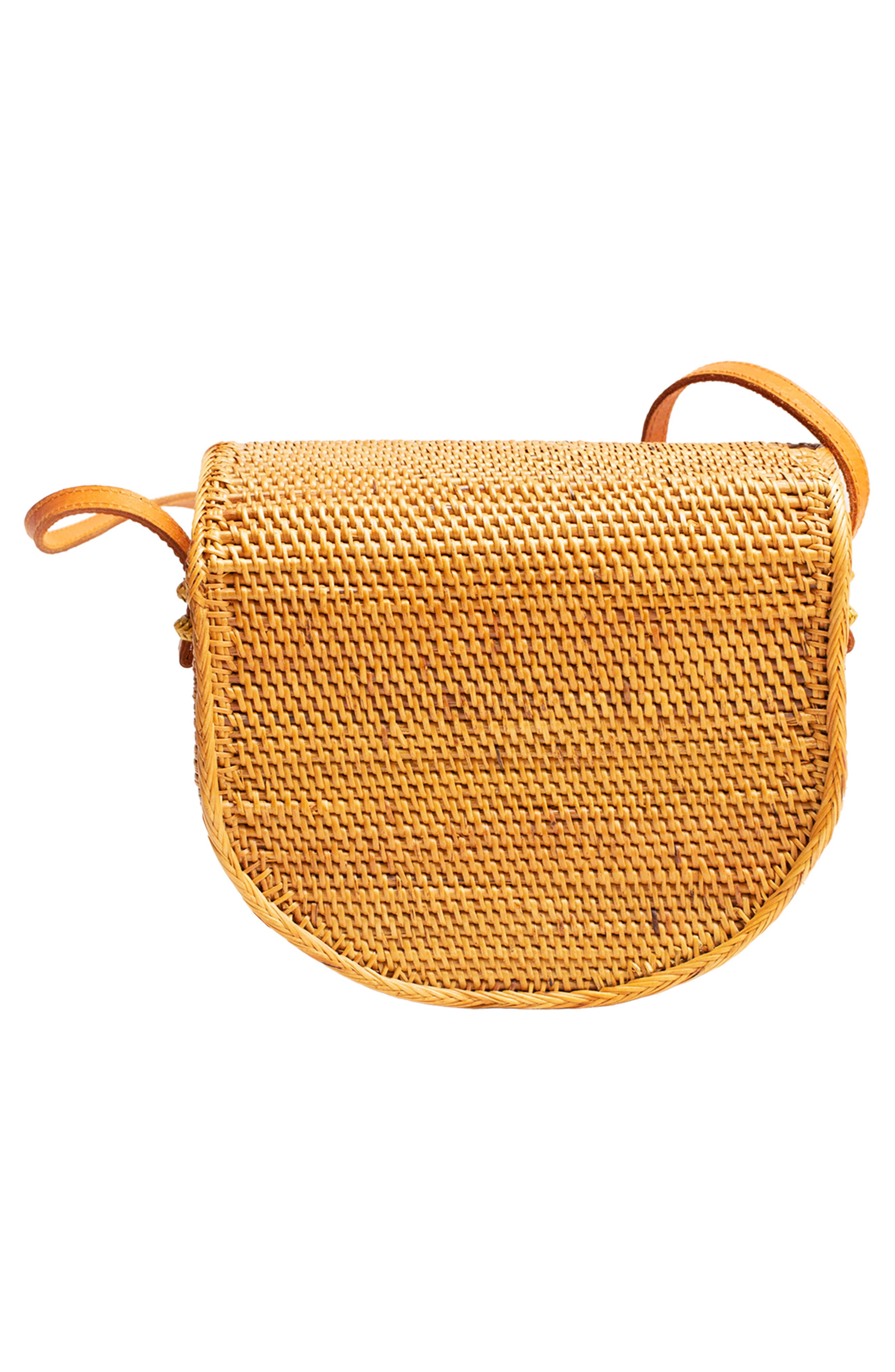 Jelavu Sedna Handwoven Rattan Saddle Bag, Alternate, color, Natural