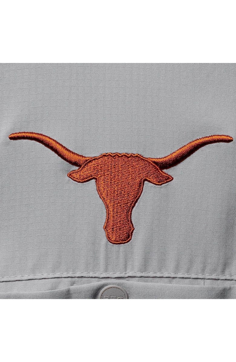 Columbia Men's Columbia Gray Texas Longhorns Big & Tall Tamiami Omni-Shade Button-Down Shirt, Alternate, color,