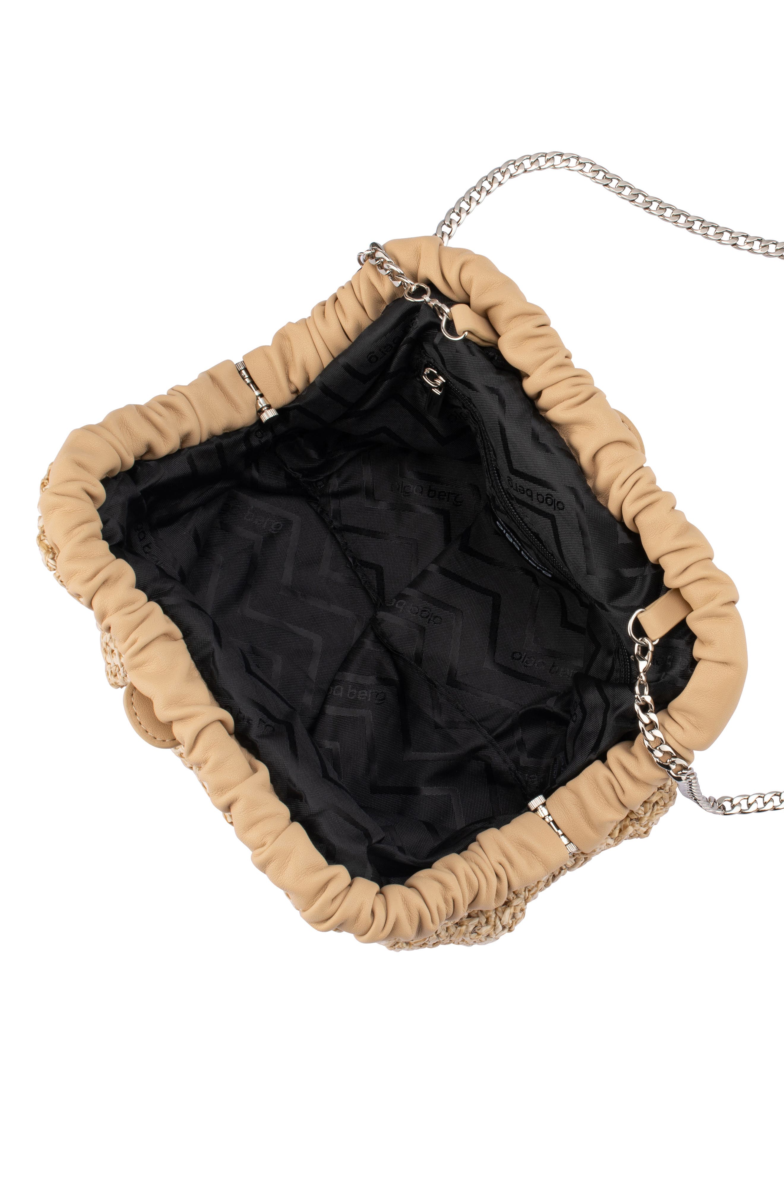 Olga Berg Amalia Petite Gathered Clutch, Alternate, color, 