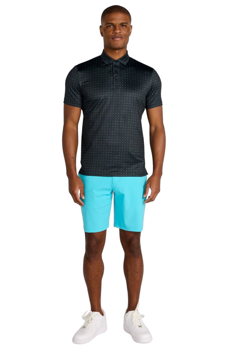 Redvanly The Times Neat Letter Print Performance Polo, Alternate, color,