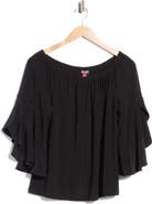 Vince Camuto Tiered Sleeve Off the Shoulder Top