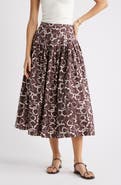 Nordstrom Pleated Cotton Poplin Skirt