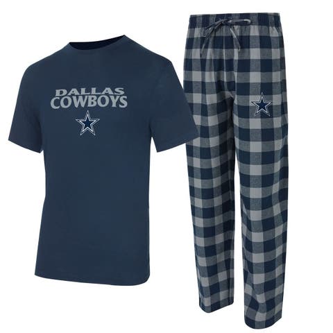 Men's Concepts Sport Navy/Gray Dallas Cowboys Avondale T-Shirt & Flannel Pants Set