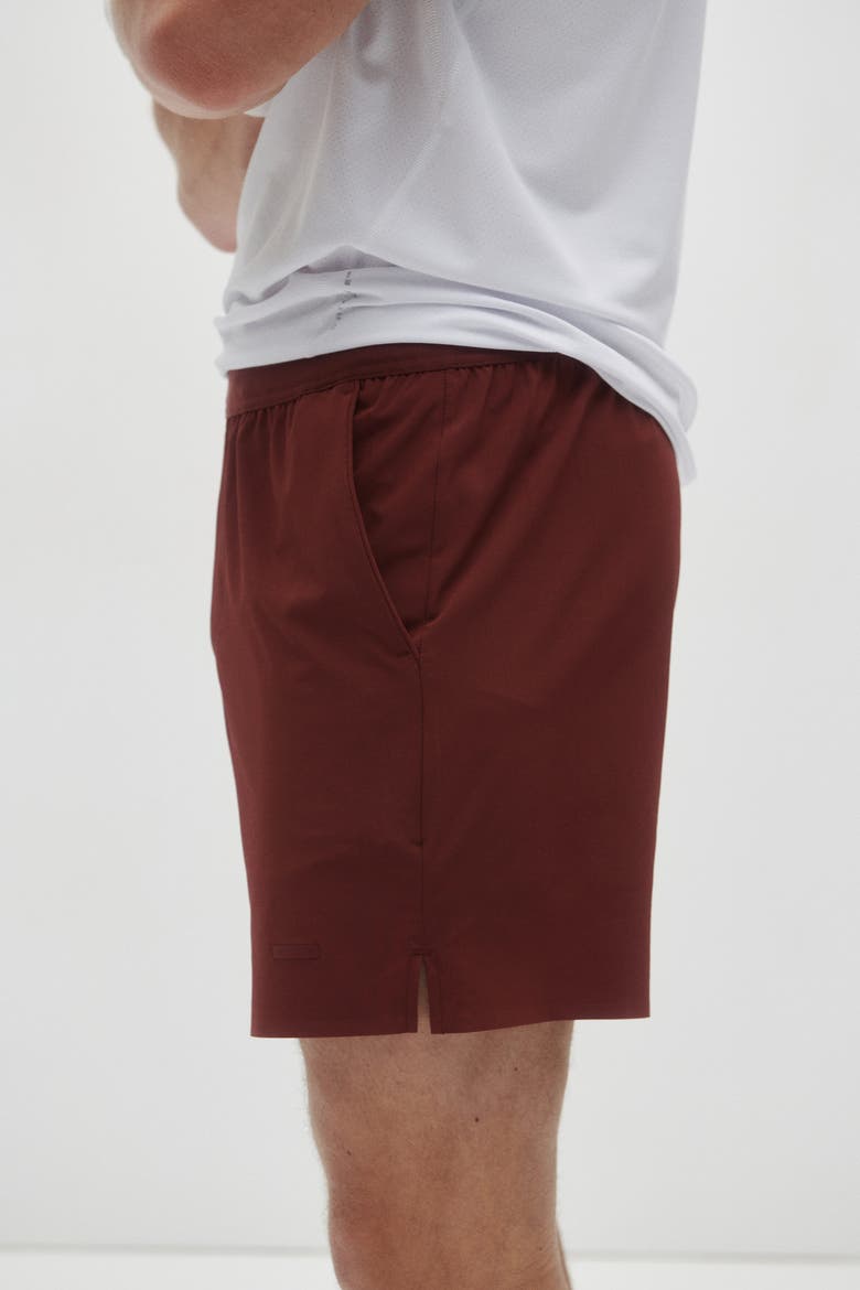 Regular-Fit Tennis Shorts With Drymove, Alternate, color, Brick red