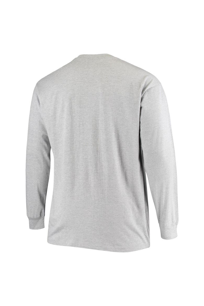 Men's Fanatics Branded Heathered Gray New Orleans Saints Big & Tall Practice Long Sleeve T-Shirt, Alternate, color, Heather Gray
