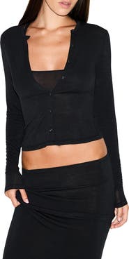 SKIMS Sheer Modal Blend Cardigan