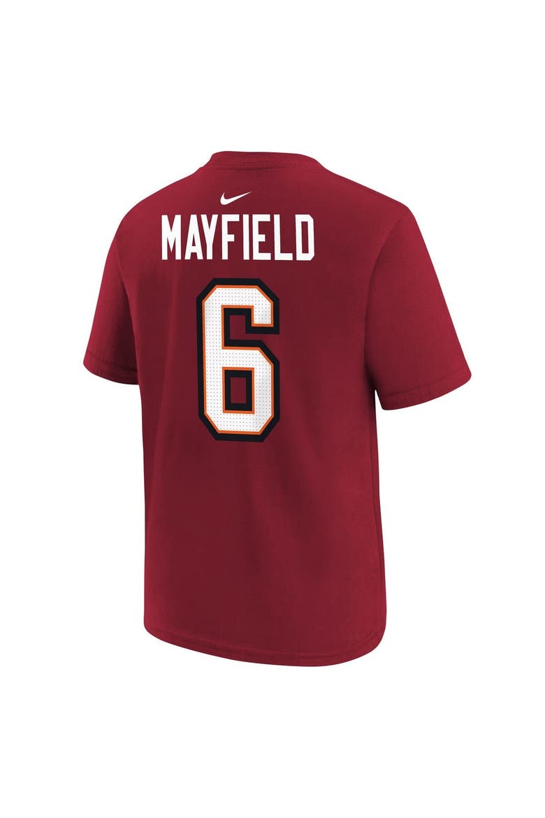 Youth Nike Baker Mayfield Red Tampa Bay Buccaneers Player Name & Number T-Shirt, Alternate, color, Red