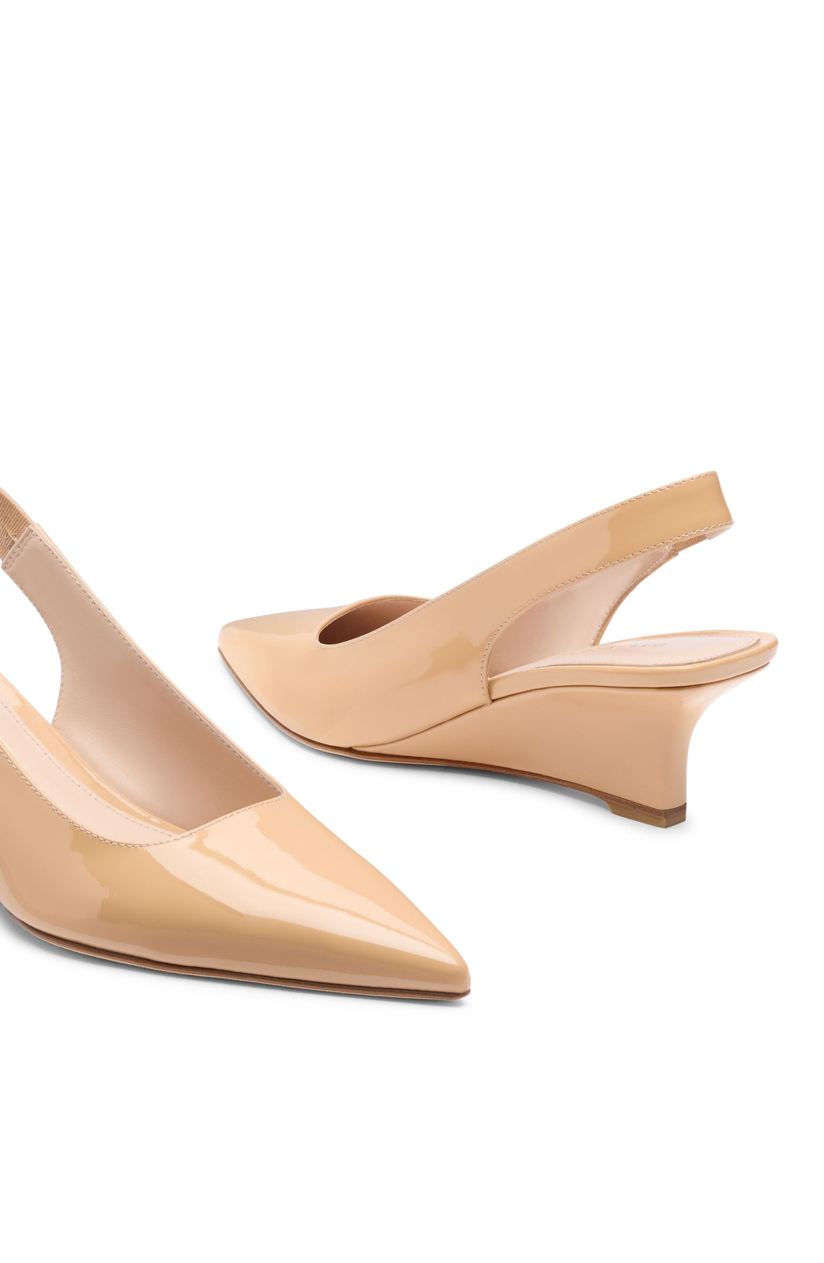 Vinnie Slingback Wedge Pump, Alternate, color, ADOBE