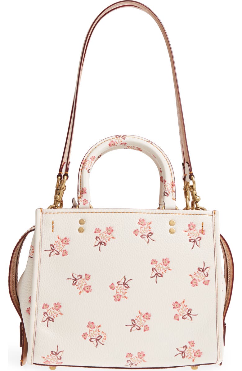 COACH 1941 Floral Bow Rogue 25 Leather Satchel, Alternate, color,