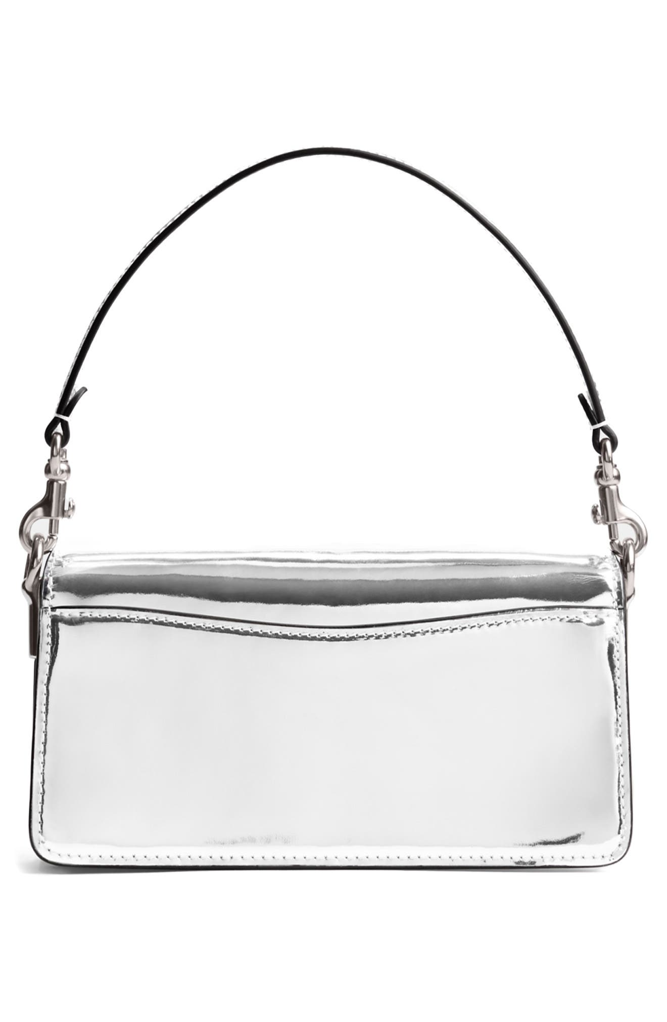 COACH Tabby 20 Mirror Metallic Leather Shoulder Bag, Alternate, color, 