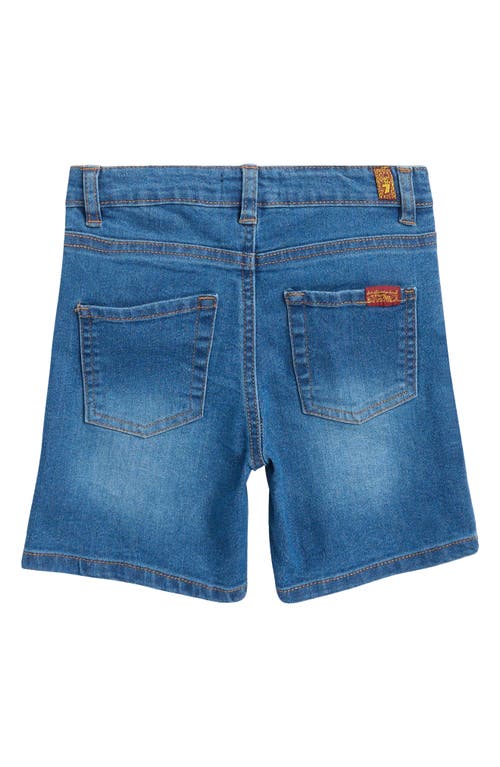 7 For All Mankind Kids' Floral Pocket T-shirt & Denim Shorts Set In Navy