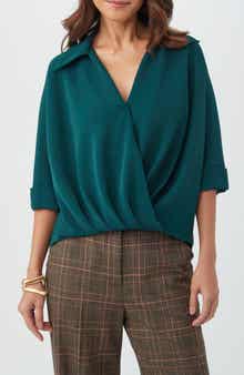 Trina Turk Otto Faux Wrap Top