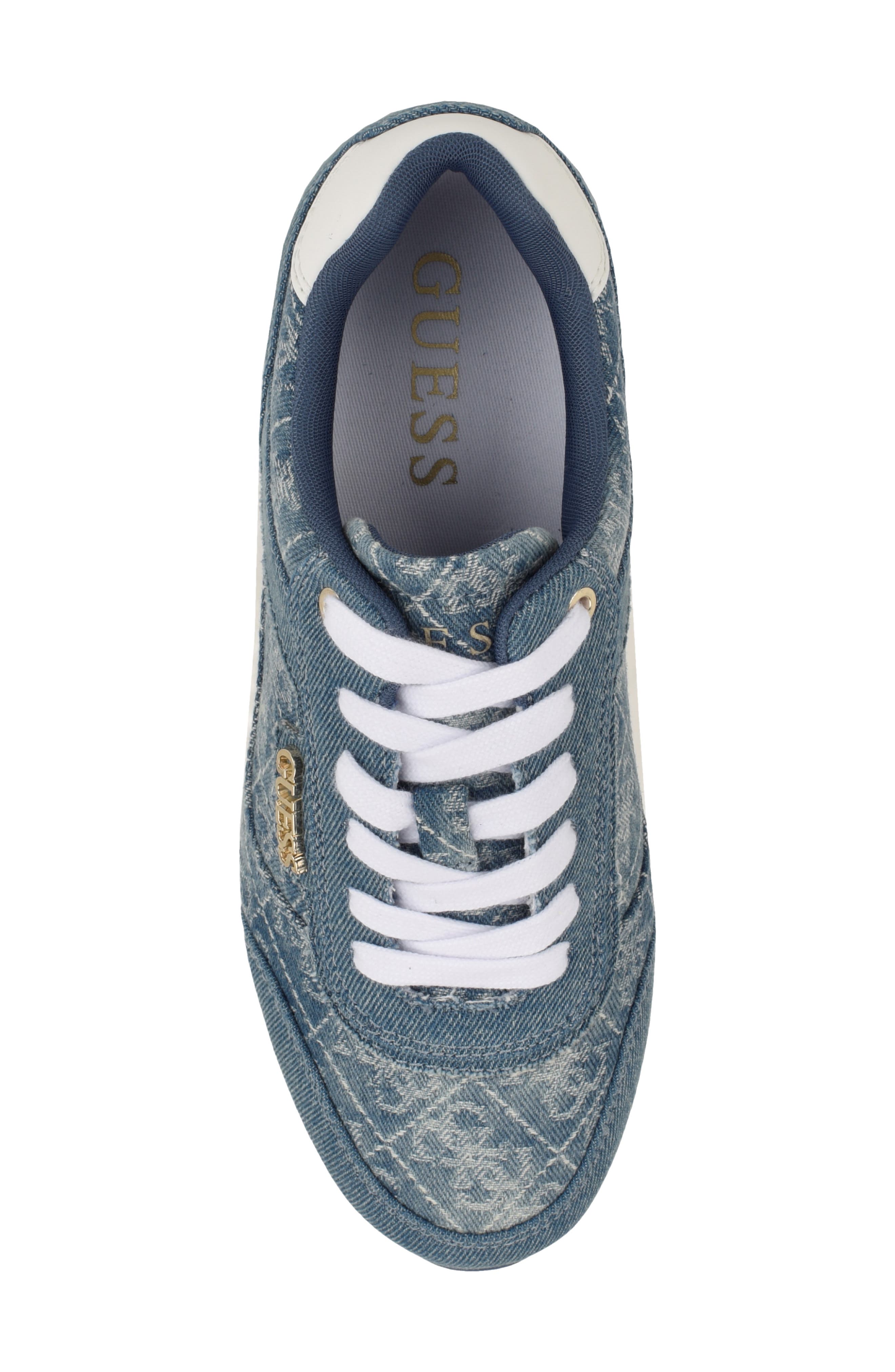 GUESS Hansin Platform Sneaker, Alternate, color, Blue