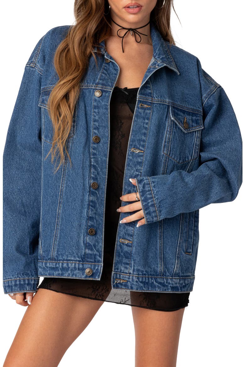 Dalia Oversize Denim Jacket (Women) | Nordstrom