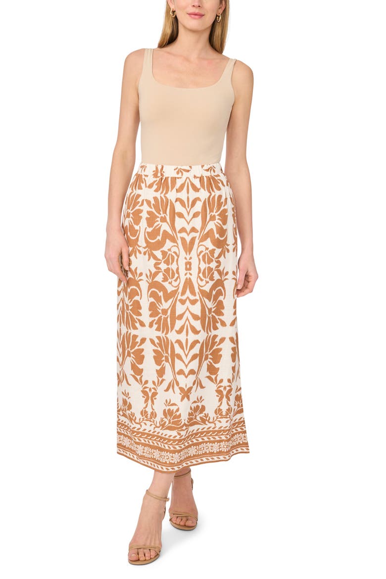 Side Slit Maxi Skirt, Alternate, color, EGRET