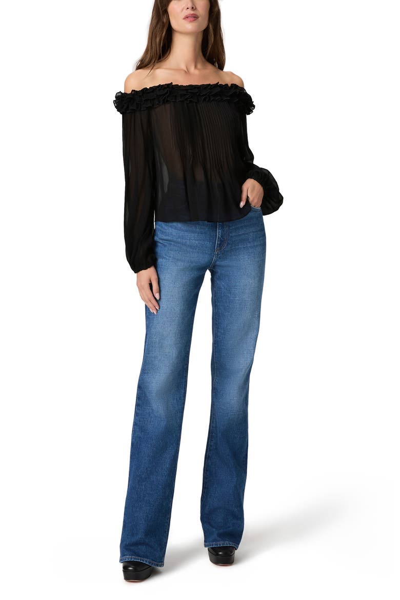 Stevie High Waist Bootcut Jeans, Alternate, color, CALAIS