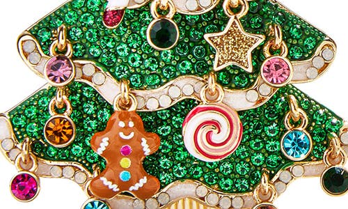 Baublebar Oh Glitzmas Tree Crystal Statement Earrings In Green