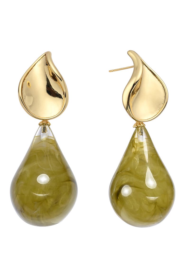 Avelina Statement Drop Earrings, Main, color, GOLD