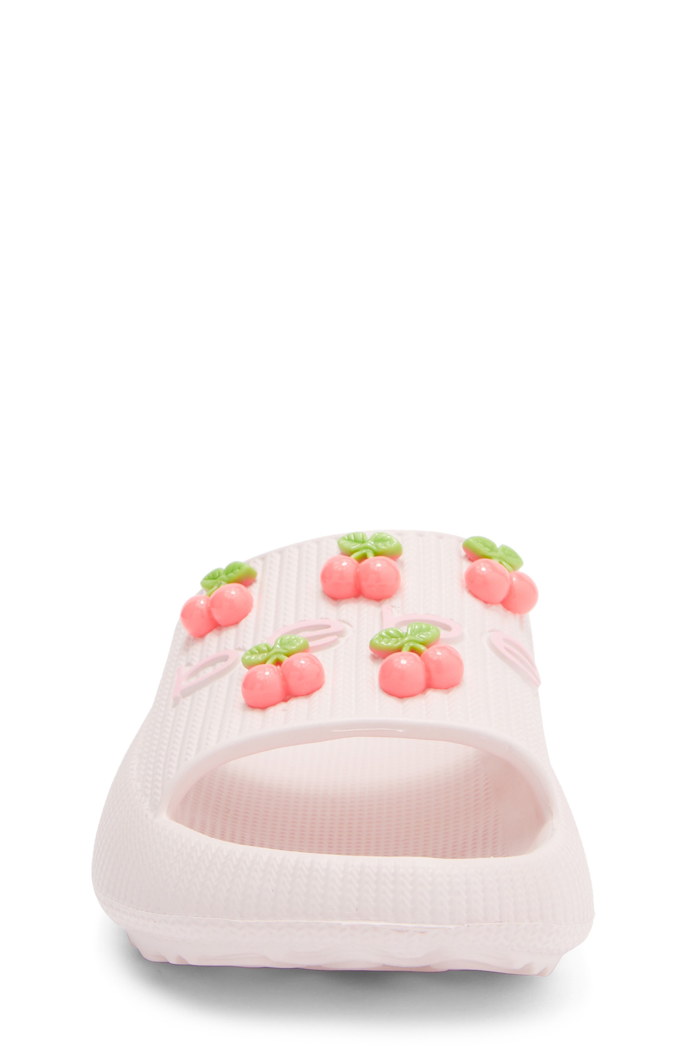 bebe Kid' Cherry Slide Sandal, Alternate, color, Pink