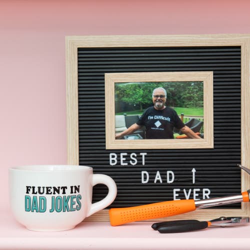 Totalee Gift Dad Jokes Cappuccino Mug Ceramic White 24 oz In Multi