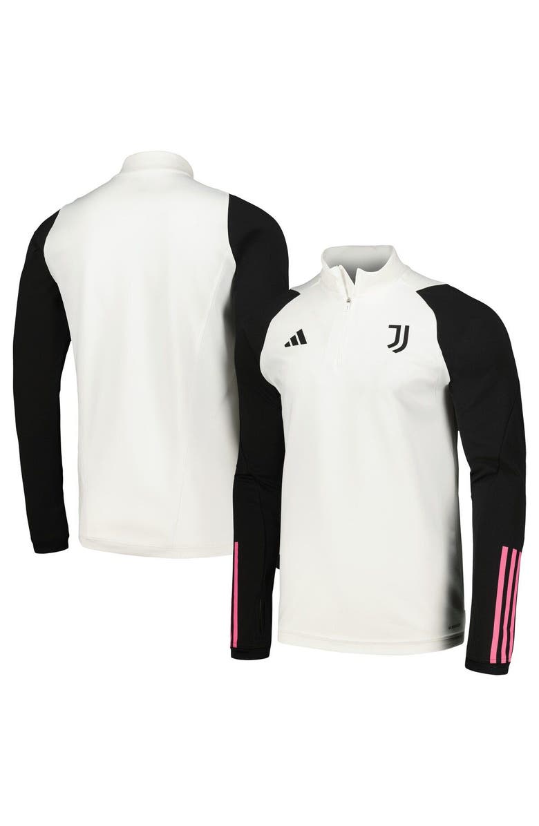 adidas Men's adidas White Juventus 2023/24 Training Quarter-Zip Top, Main, color, 