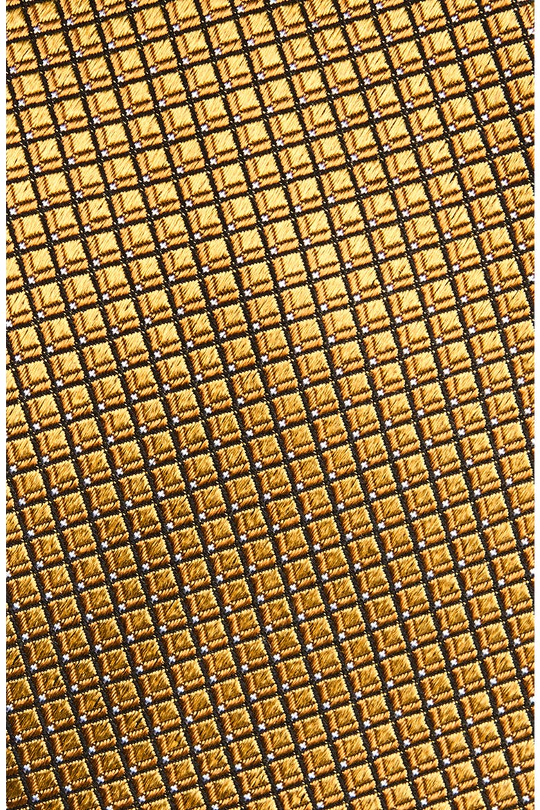 Textured Silk Tie, Alternate, color, YELLOW