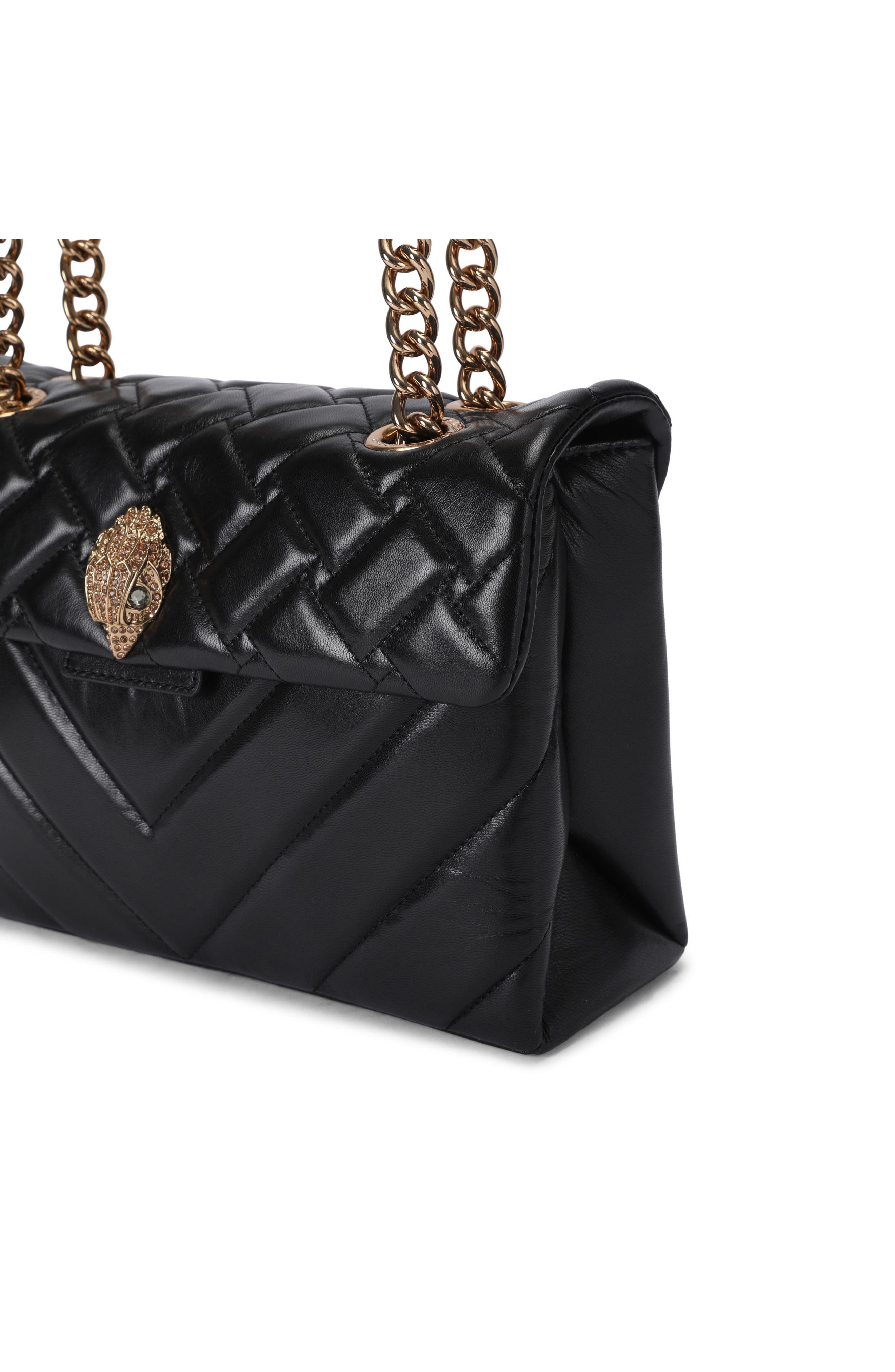 Mini Kensington Leather Crossbody Bag, Alternate, color, BLACK