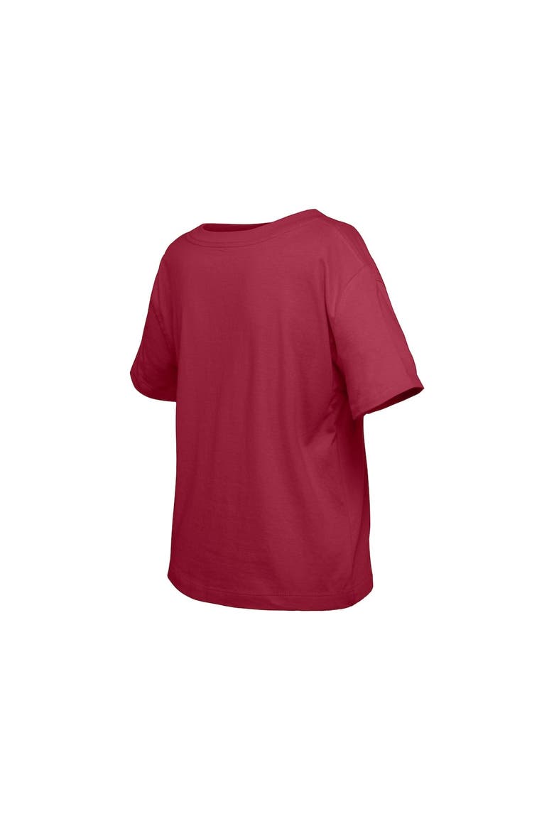 Girl's Youth New Era  Dark Red Colorado Avalanche Flip Sequin T-Shirt, Alternate, color, Dark Red