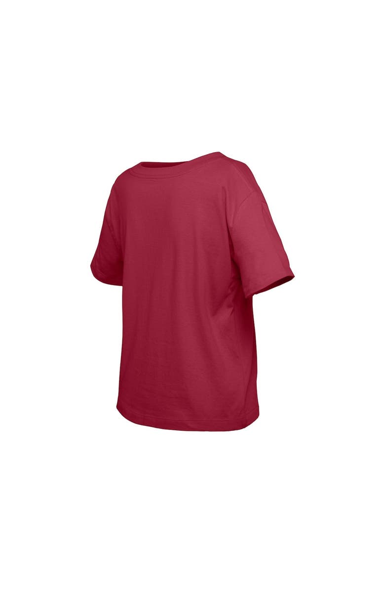 New Era Girl's Youth New Era  Dark Red Colorado Avalanche Flip Sequin T-Shirt, Alternate, color, Dark Red