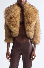 KIM SHUI Georgia Moon Faux Fur Jacket