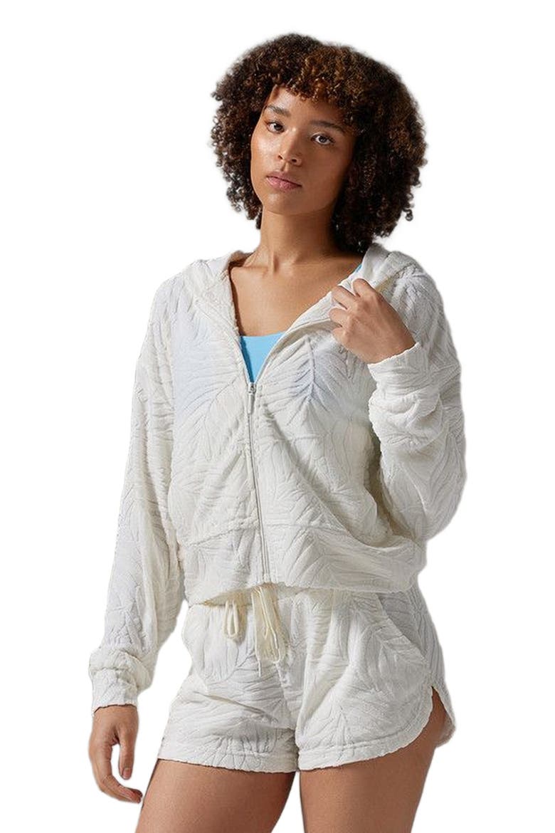 Palm Terry Zip Hoodie, Alternate, color, COCONUT